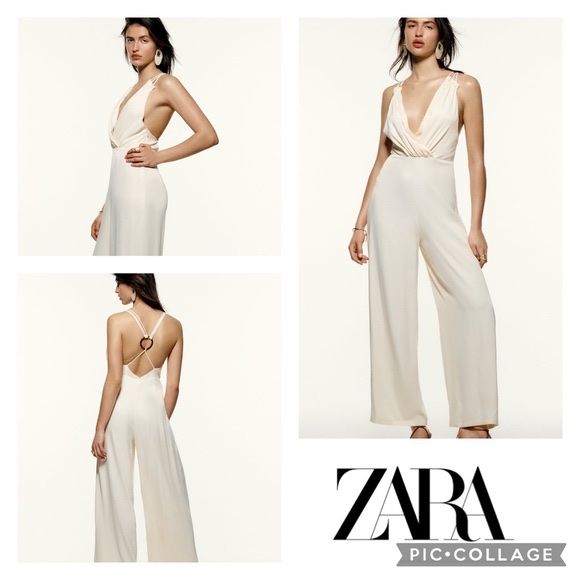 Zara Tute: Zara Cream Jumpsuit – Usato da Corsier-sur-Vevey venduto da Kristina.Nova 1