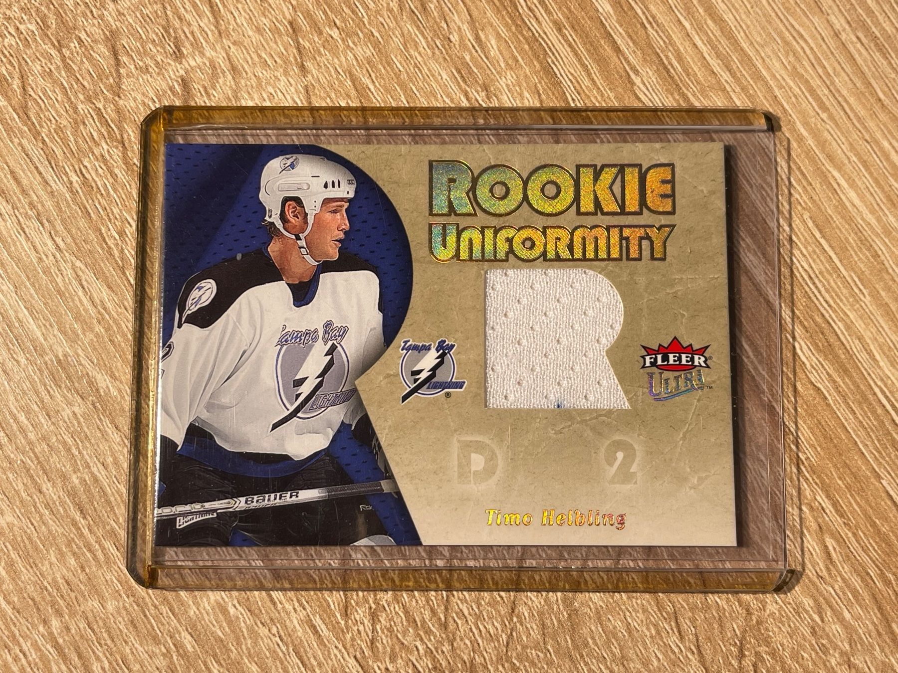 NHL Carte collezionabili: Rookie Uniformity Authentic Jersey Timo Helbling Lightning – Usato da Thun venduto da Suomitiger