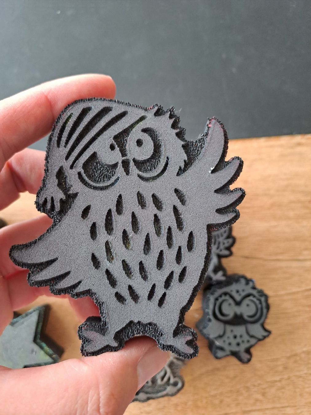 Gonis Timbri: Gonis Easy Stempel Set gebraucht, Eulen, Stern, Maus, Teddy – Usato da Glashütten venduto da Schwebefisch 1