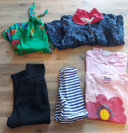 Set Mädchen Kleider-Set 6-teilig Grösse 86/92