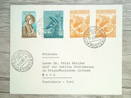 TR80 Enveloppe + Timbre Vaticane 1956