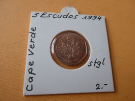 Cape Verde 1994, 5 Escudos    stgl