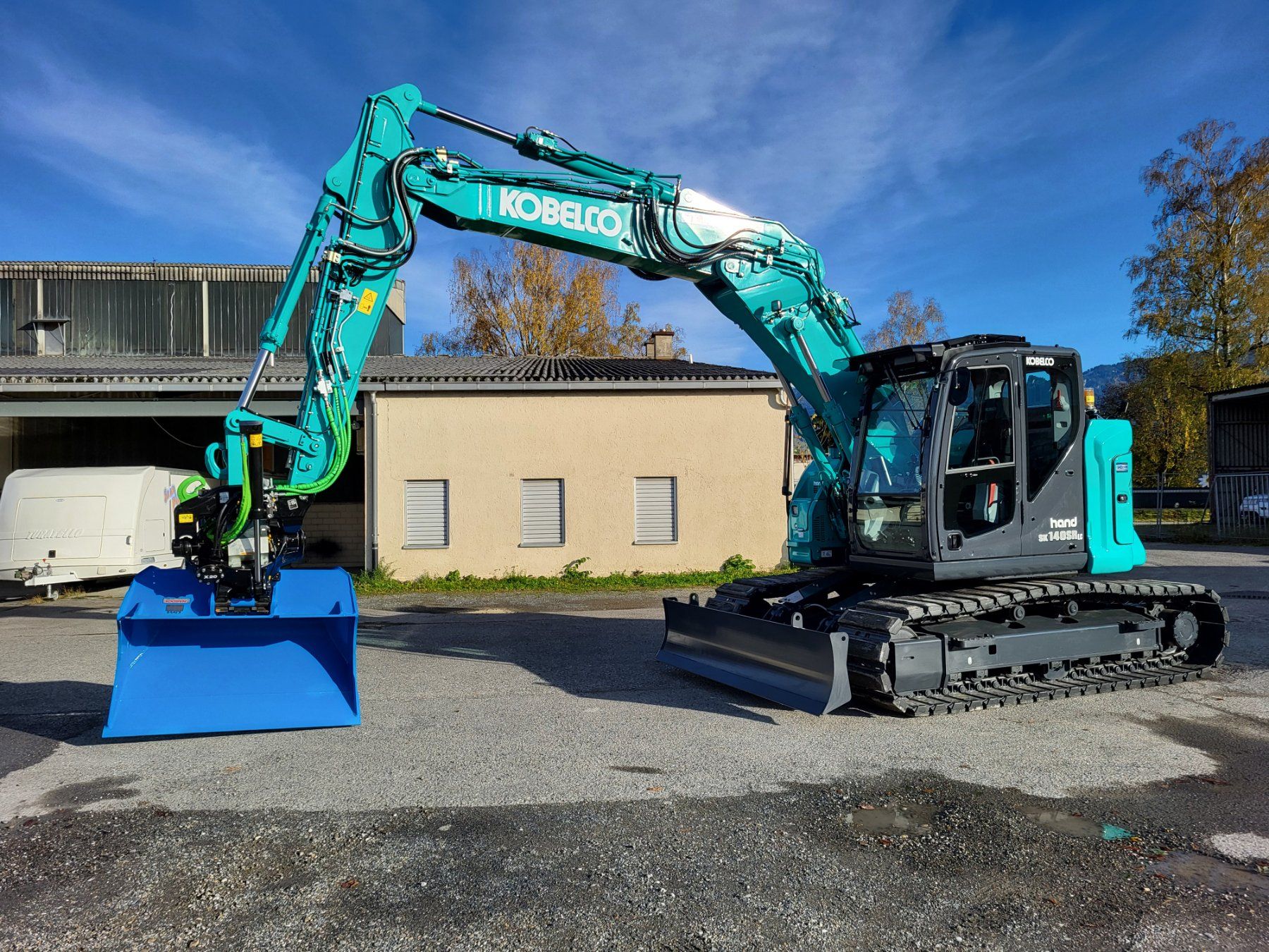 Kobelco Bagger: 18 t Bagger Kobelco mit Tiltrotator Mieten – Neu (gemäss Beschreibung) aus Widnau von weruwi