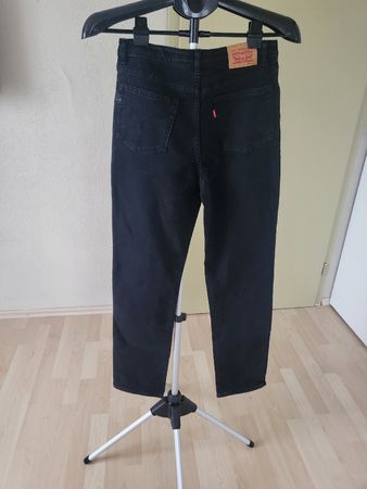 Levi's Ribcage Ankle Straight Black Jeans for aged 14-16 