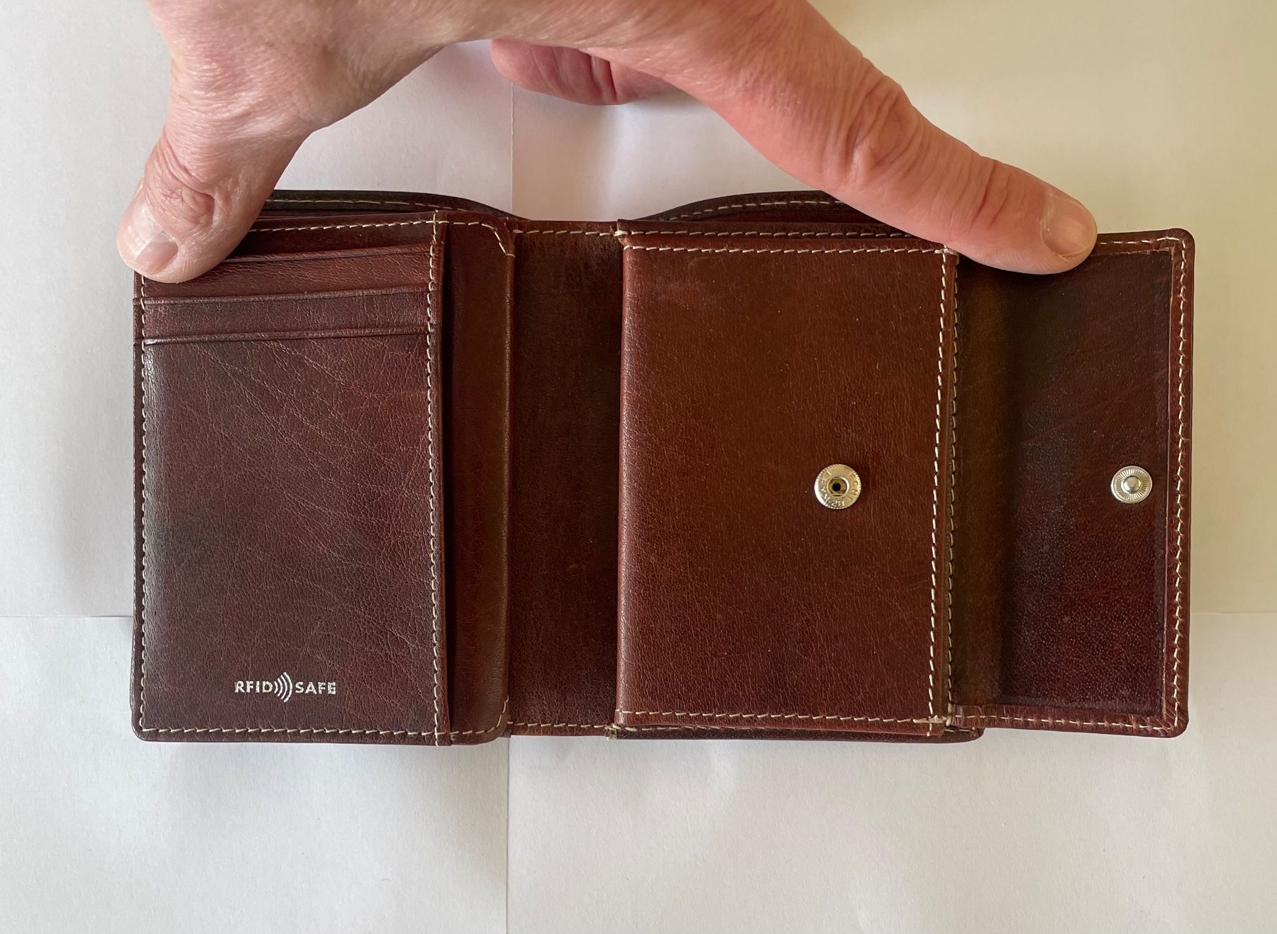 Brieftaschen: leder-portemonnaie MOON braun – Neu (gemäss Beschreibung) aus Sutz von occho 3