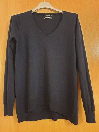 Pull léger, Mango, 38, navy, cachemire, viscose, très bon ét