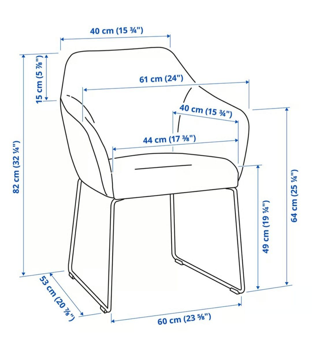 Ikea Sessel: Sessel dunkelgrau Stoff Metallgestell Breite – Gebraucht aus Seewen von makalakalele 1