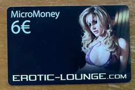 MicroMoney Karte Erotic-Lounge ungebraucht