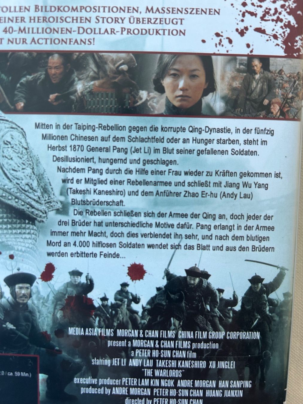 Tutti i DVDs: DVD "Warlords" Kriegs-Drama – Usato da Sierre venduto da sevenworlds 2
