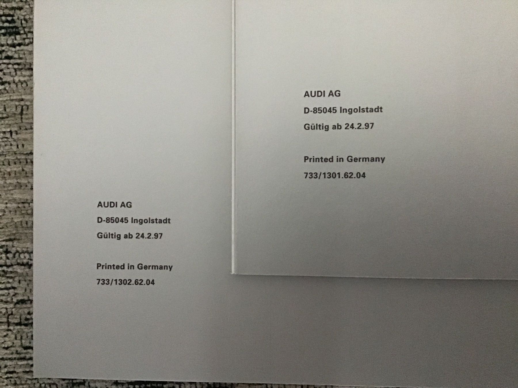 Audi Documenti: Audi S6 Avant Prospektmappe Febr. 1997 – Usato da Scherzingen venduto da Starseller62 9