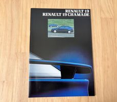 RENAULT 19, RENAULT 19 CHAMADE Verkaufsprospekt