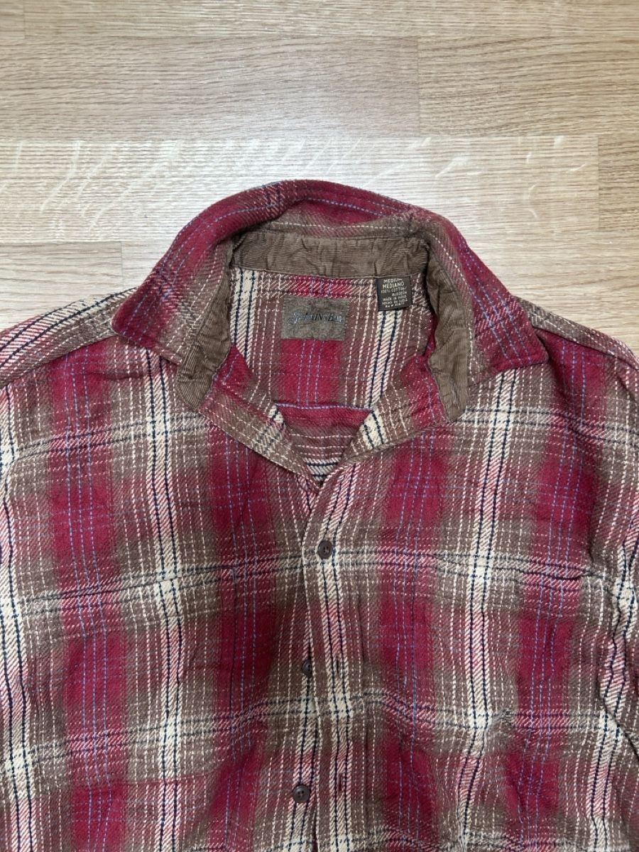 Chemises: Herren Hemd kariert braun/rot Grösse M – D'occasion à Luzern par ThrowbackVintage