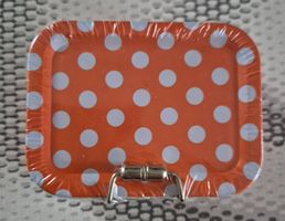 Nähset im Vintage-Design, orange mit Punkten, neu!