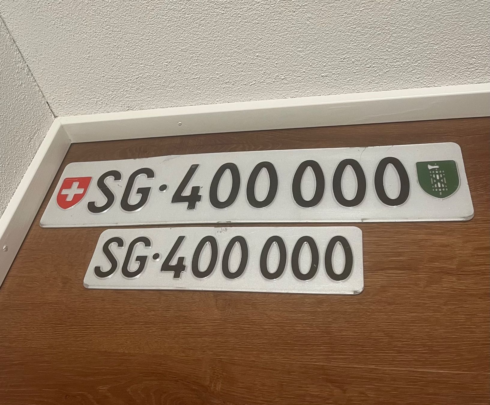 Insegne: PW Kontrollschild SG 400000 – Usato da Näfels venduto da 1