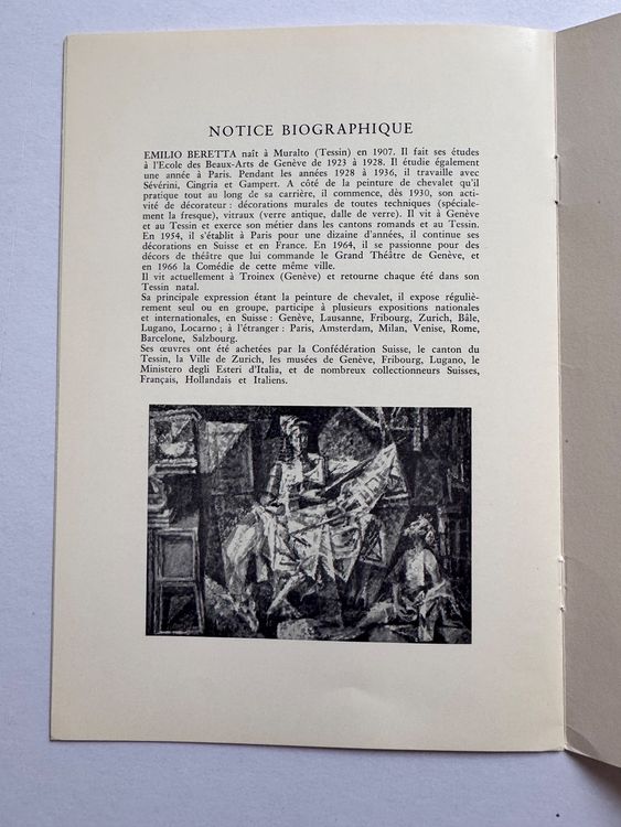Peinture Emilio M. Beretta, SaintMartin, 1963 Kaufen auf Ricardo