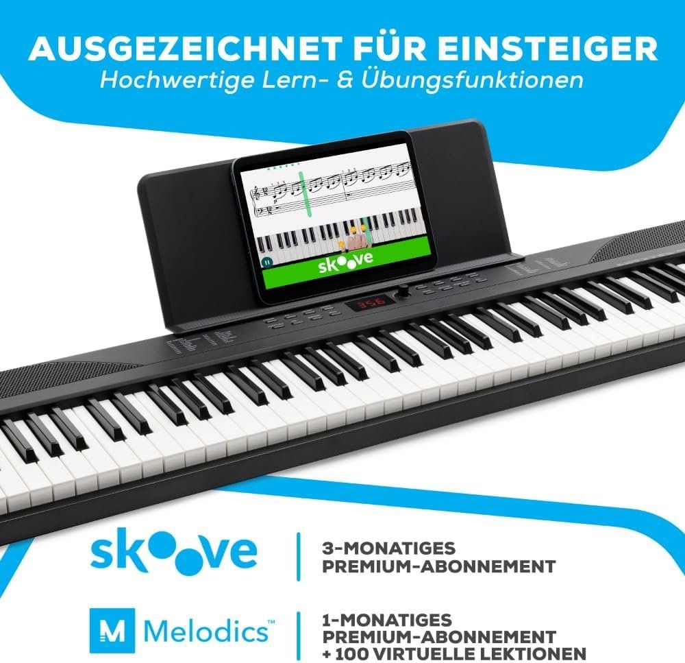 Strumenti musicali: Keyboard Piano 88 Tasten Bundle – Nuovo e nell'imballaggio originale da Schaffhausen venduto da Alpenfund23 2