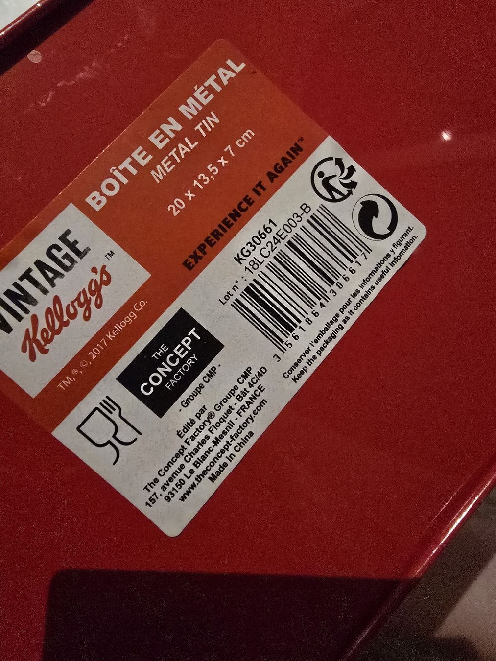 Sonstige Dekorationen & Accessoires: Kellogg's Corn Flakes Metalldose Vintage – Neu (gemäss Beschreibung) aus Laufen von mina-chan 3