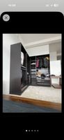 Garderobe schwarz braun mit viel Stauraum gebraucht