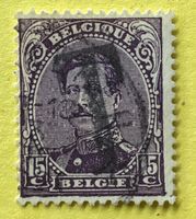 Briefmarken aus Belgien König Albert I. gestempelt 