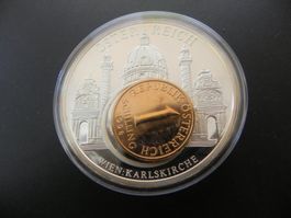 Medaille Österreich 1 Schilling 1998 Wien Karlskirche