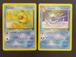 FOSSIL WEEK! 🦴 – Pokémon Psydu & Golduck – Fossil – Vintage