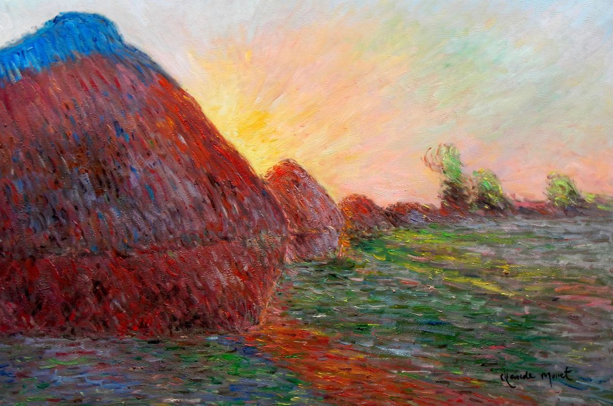 Reproduktionen & Neuware: Claude Monet - Meules Heuhaufen – Neu (gemäss Beschreibung) aus Larnaca von KunstDepot24