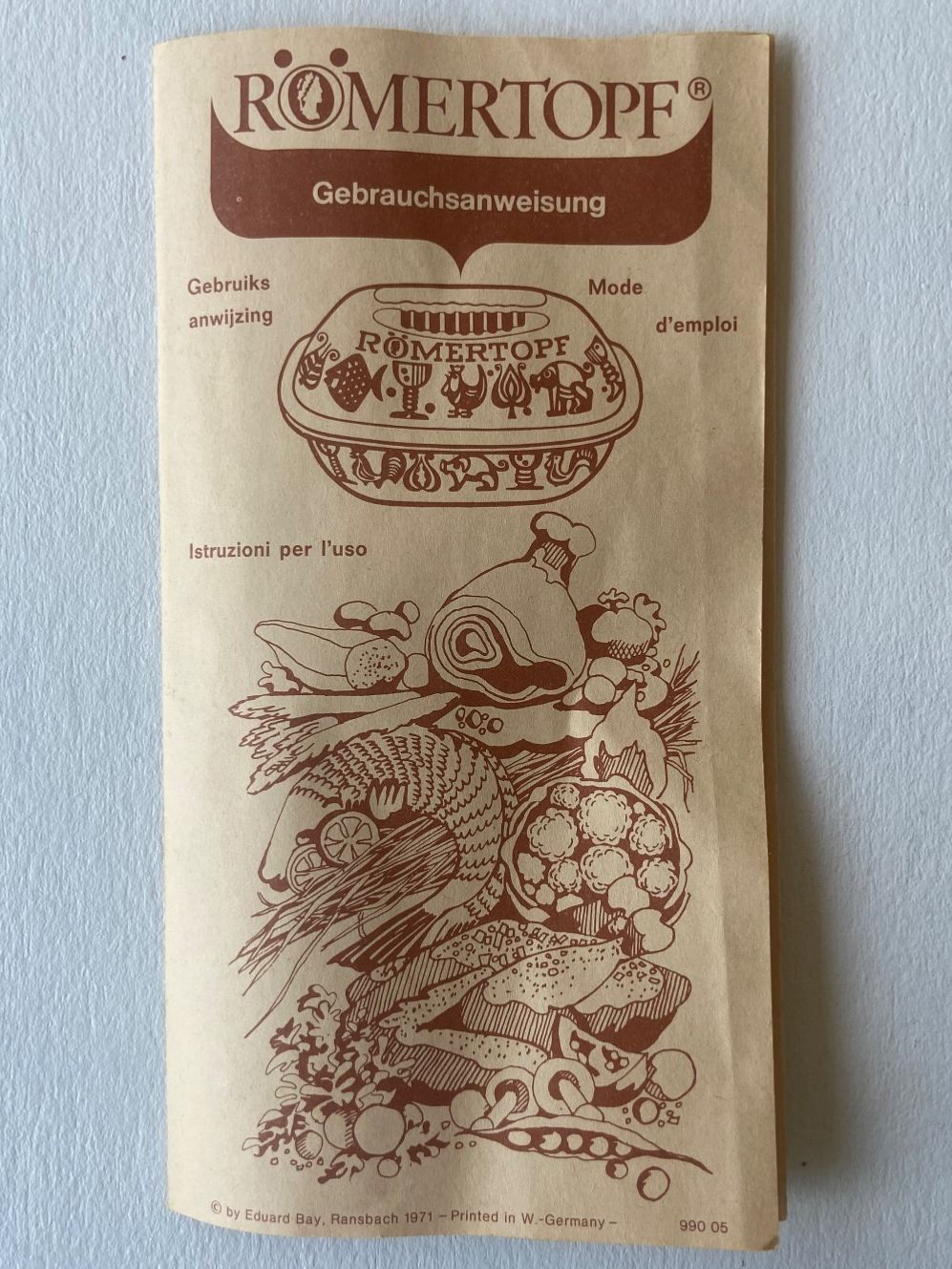 Töpfe: Römertopf mit Anleitung, Ton , neuwertig – Neu (gemäss Beschreibung) aus Lenzburg von han_bx8b 2