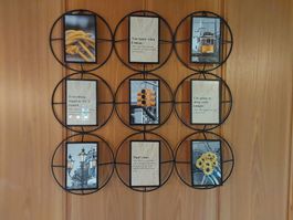 Fotorahmen, dekorativ im Industrie-Stil - Neuwertig!