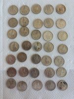 35x Silbermünzen 1 Franken 1921–1966 | 835 Silber