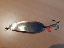 Alte antike vintage Lemax Perlmuttspange Länge 97mm