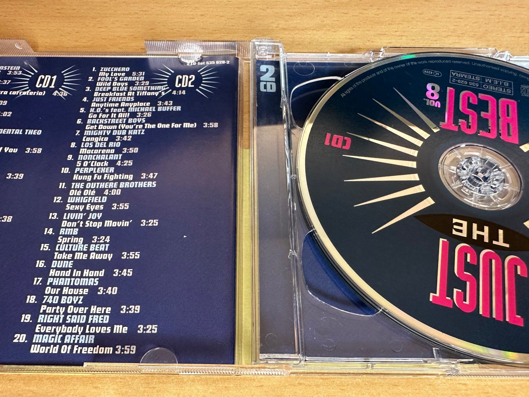 CD: Various – Just The Best Vol. 8 - 2 CD – Usato da Rikon im Tösstal venduto da Alpenmutz 2