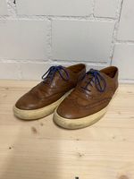 Bally Leder-Schuhe / Sneaker im Brogue-Stil – braun – EU 43