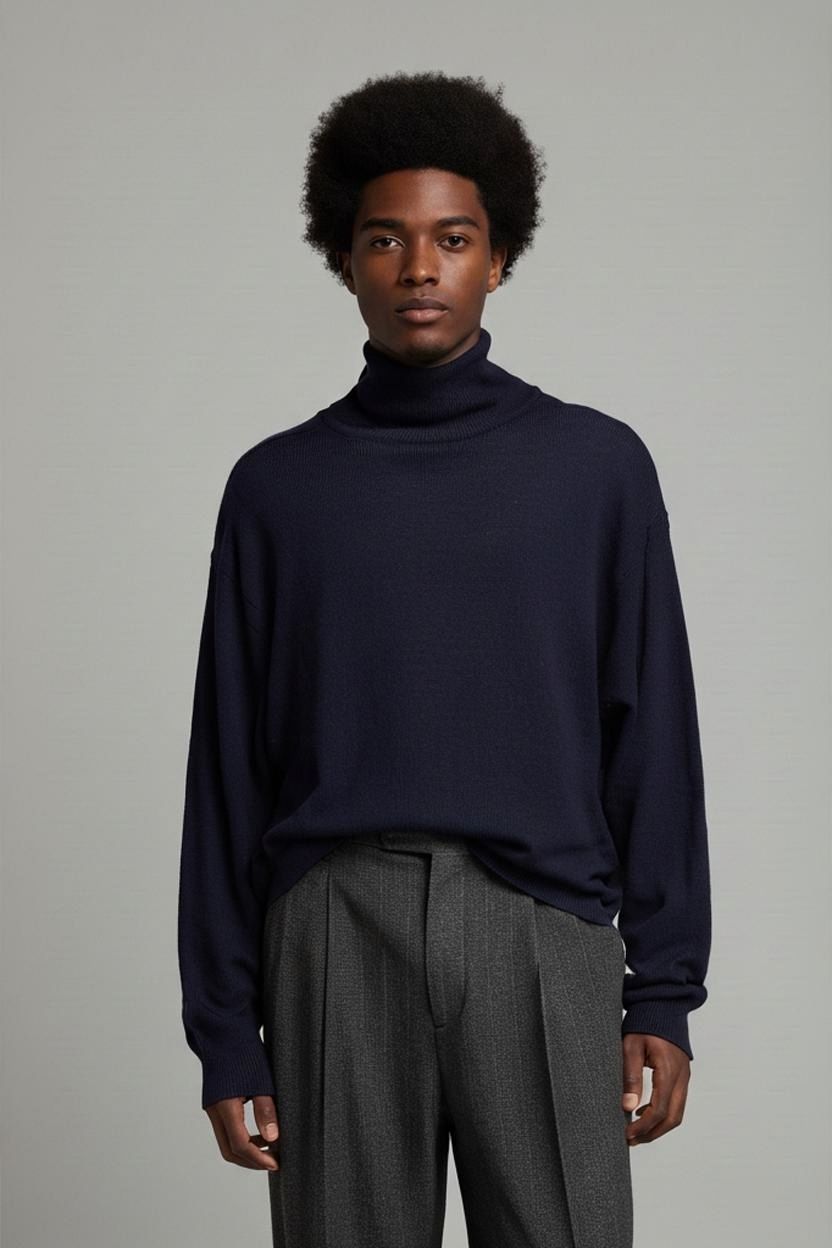 Maglioni & Felpe: Schwarzer Rollkragenpullover - Größe L – Usato da Zug venduto da vinokilo