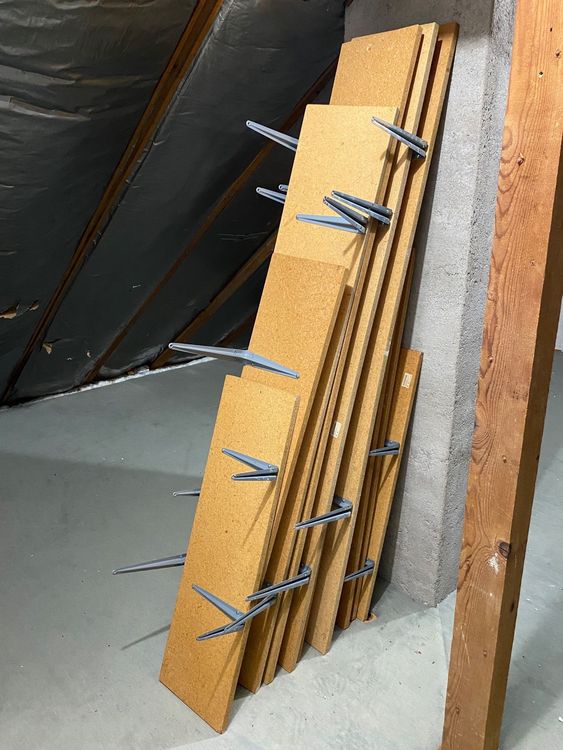 10x Wandregal für Estrich / Keller / Garage / Bastelraum Kaufen auf