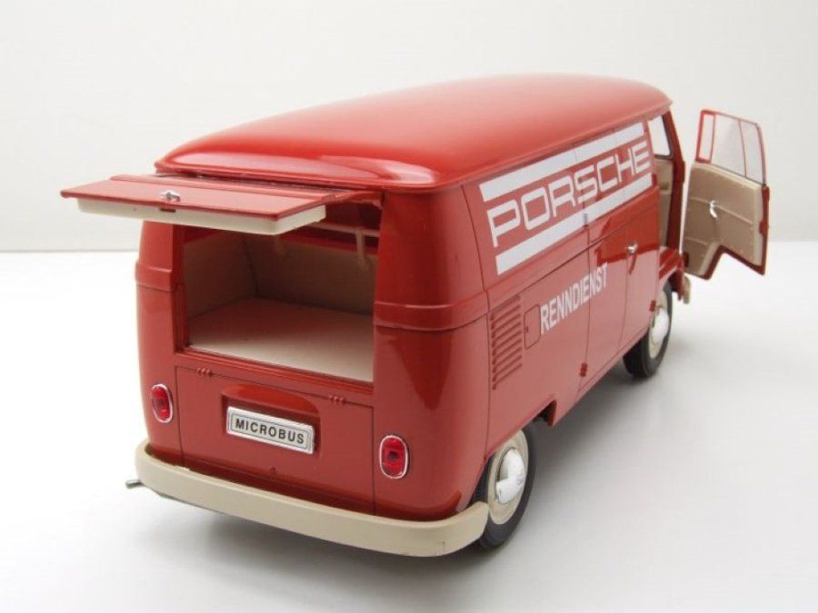 Volkswagen Modellautos: VW T1b Lieferwagen 1961-1963 "Porsche Renndienst rot / weiss – Neu und originalverpackt aus Gerlafingen von espero88 6