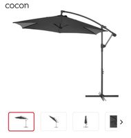 Cocon Sonnenschirm - 300 cm, hängend, Grau