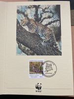 WWF 1988 El Salvador Ozelot 55c 1 Spendenblatt