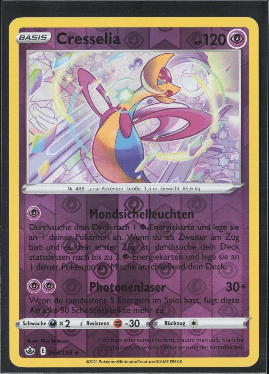 Pokémon Sammelbilder & Trading cards: POKÉMON / Cresselia / Chilling Reign / Reverse 🇩🇪 – Gebraucht aus Herzogenbuchsee von TCG-High-Quality