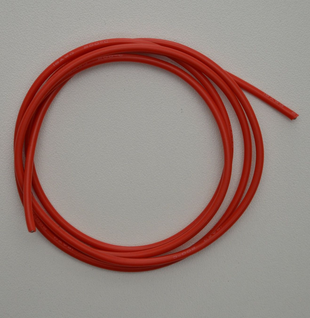 Modellismo RC: Silikonkabel Kupferlitze AWG18 1m Rot – Nuovo e nell'imballaggio originale da Rüti venduto da MSRCModelle 1