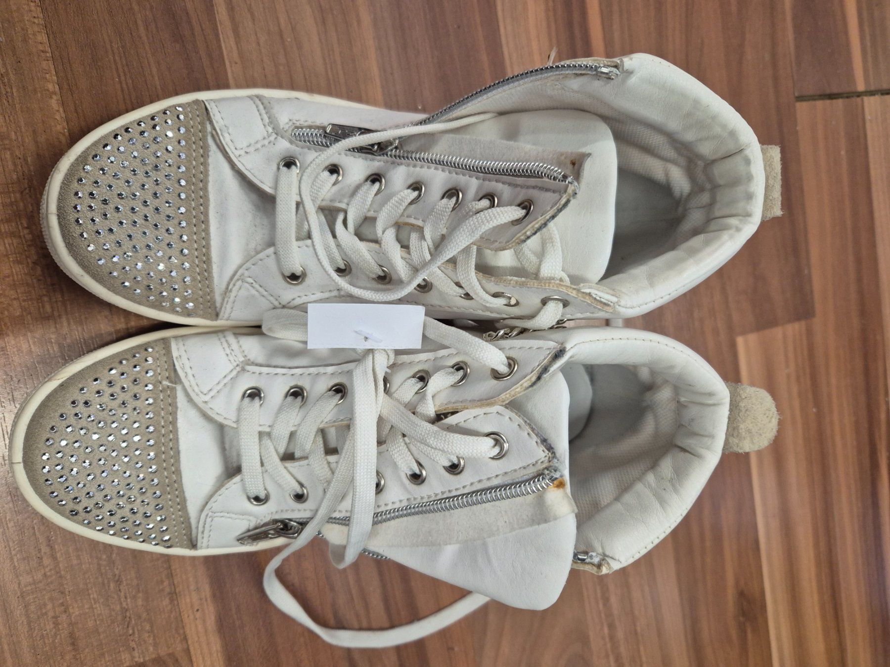Scarpe per ragazze: Weisse Mädchen Sneaker northstar Grösse 36, K3 – Usato da Schwarzenburg venduto da flamingo1970