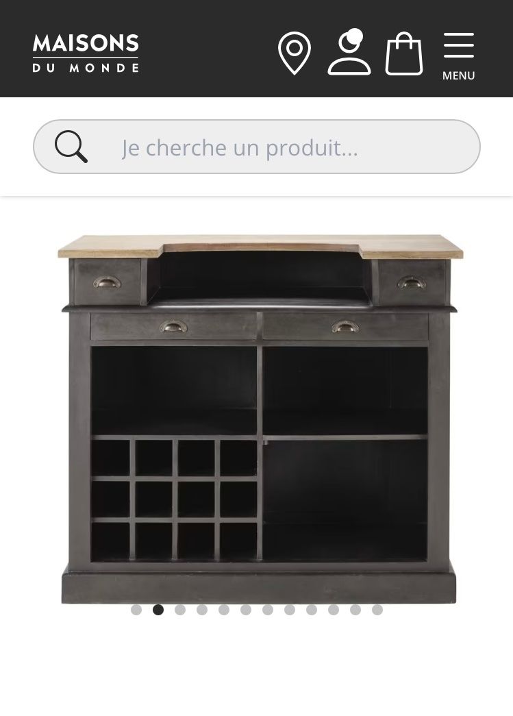 Maisons du monde Allestimento di negozi e stand fieristici: Bar Maison du monde – Usato da Bavois venduto da Stephc0 2