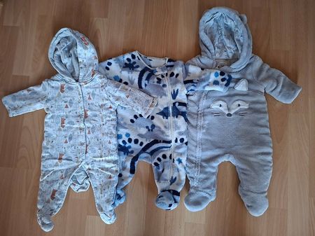 3 Winteroveralls für Baby Grösse 50/56