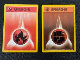 Energie Earth & Fire Pokémon Base Set DE 97 & 98/102