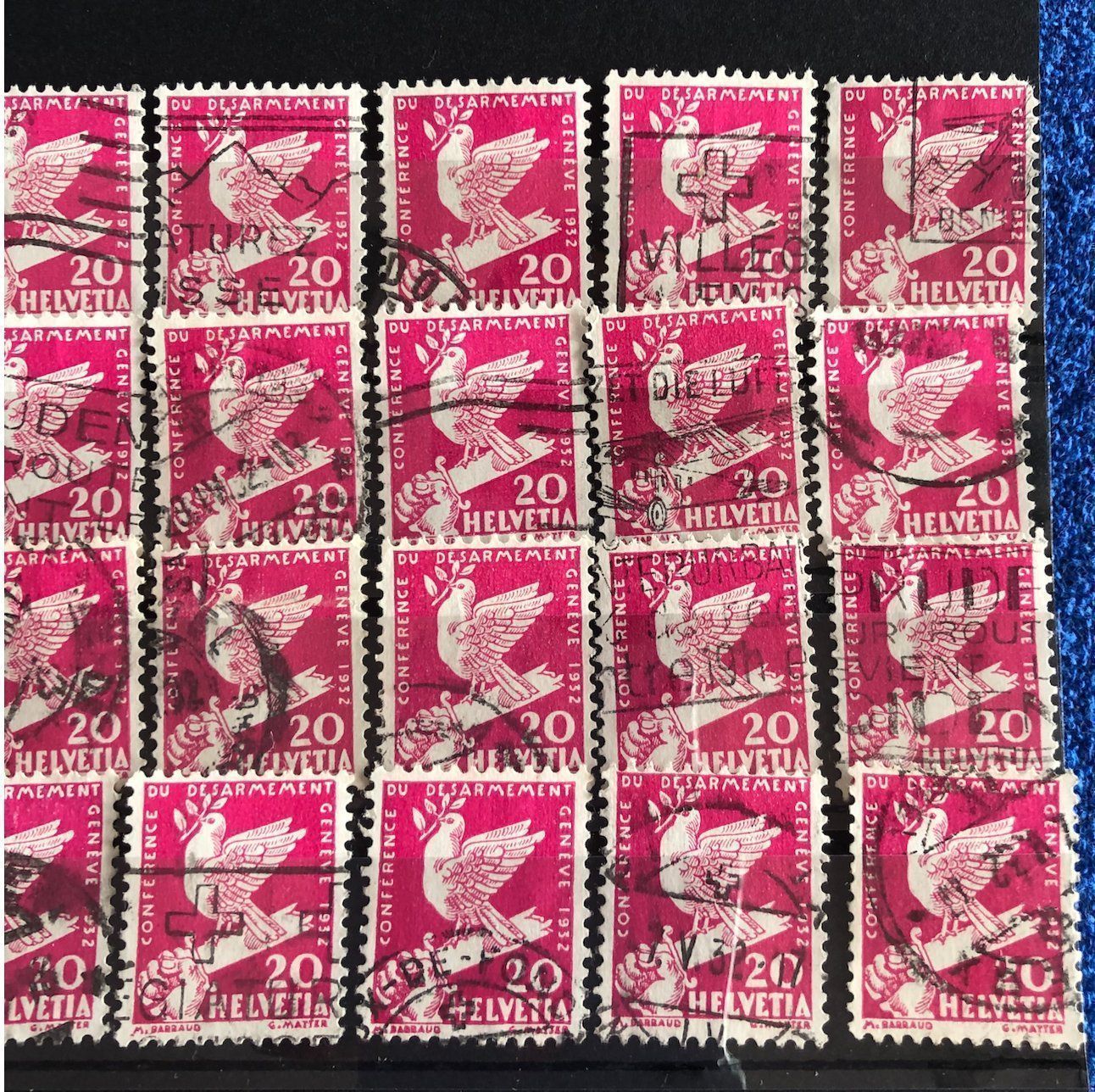 Tutti i francobolli: Nr.187 mit Stempel Einsteckkarte Voll – Usato da Aarau venduto da Billa007 2