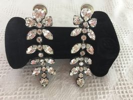 Ältere Strass Ohrclipse