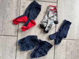 5 Paar Jungen Socken Gr. 27–30 Pirat Ski blau