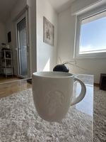 Kaffeetasse weiss Starbucks Logo guter Zustand