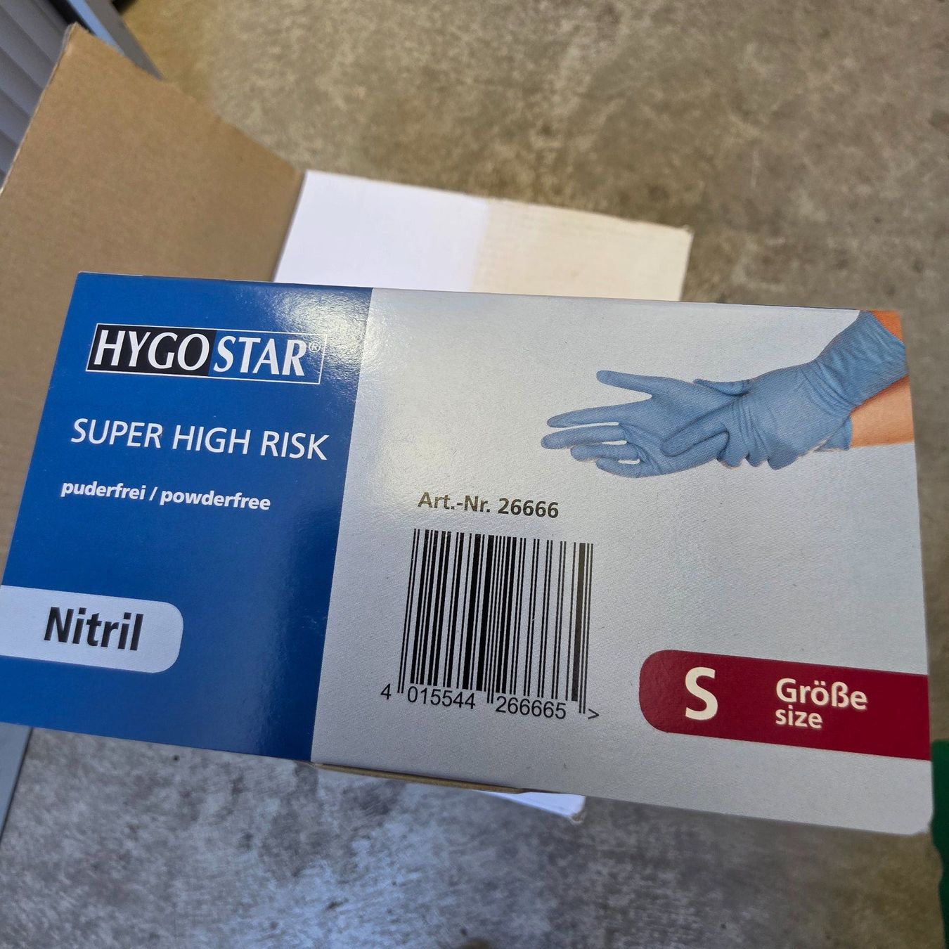 Handschuhe & Handstulpen: Nitril Handschuhe Super High Risk Grösse S Blau – Neu und originalverpackt aus Schindellegi von mutzel06 1