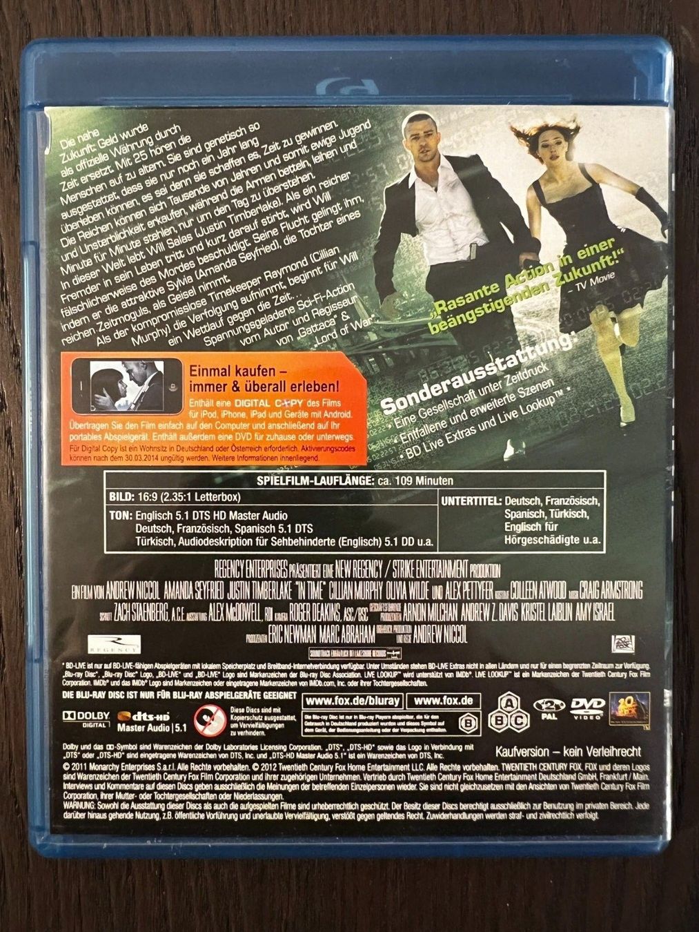 Tutti i DVDs: In Time – Usato da Zürich venduto da Blu-ray_ZH 1