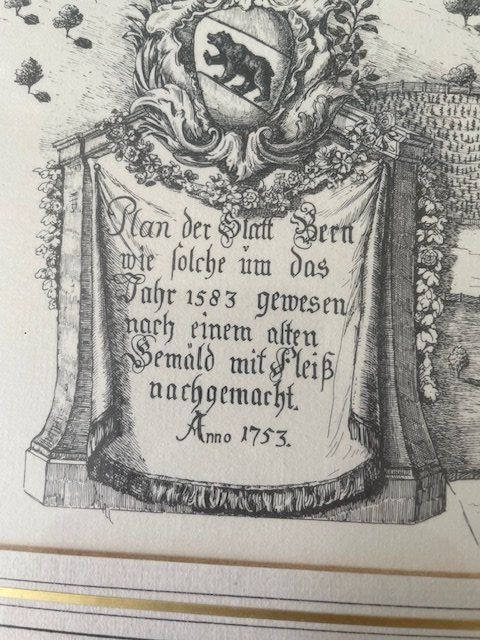Incisioni: Federzeichnung Stadt Bern 1915 – Usato da BUCHRAIN venduto da Targos 1